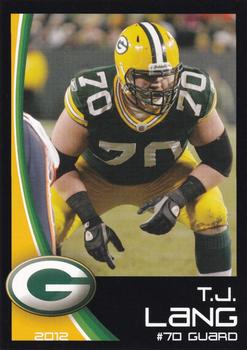 2012 Green Bay Packers Police - Navigator Planning Group #7 T.J. Lang Front
