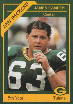 1991 Green Bay Packers Police - Copps Food Center #3 James Campen Front