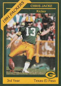 1991 Green Bay Packers Police - Copps Food Center #18 Chris Jacke Front