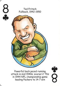 2009 Hero Decks Green Bay Packers Football Heroes Playing Cards #8♣ Ted Fritsch Front