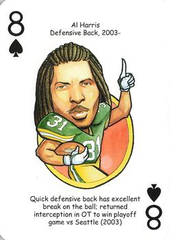 2009 Hero Decks Green Bay Packers Football Heroes Playing Cards #8♠ Al Harris Front