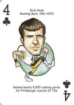 2008 Hero Decks Pittsburgh Steelers Football Heroes Playing Cards #4♣ Dick Hoak Front