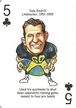 2008 Hero Decks Pittsburgh Steelers Football Heroes Playing Cards #5♣ Dale Dodrill Front