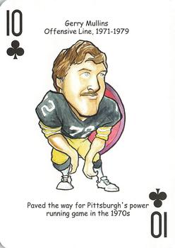 2008 Hero Decks Pittsburgh Steelers Football Heroes Playing Cards #10♣ Gerry Mullins Front
