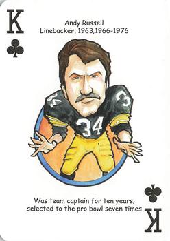 2008 Hero Decks Pittsburgh Steelers Football Heroes Playing Cards #K♣ Andy Russell Front
