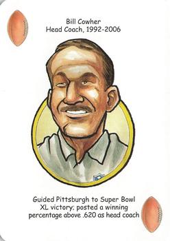 2008 Hero Decks Pittsburgh Steelers Football Heroes Playing Cards #NNO Bill Cowher Front