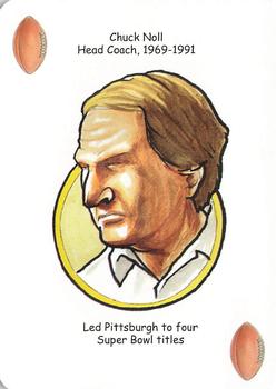 2008 Hero Decks Pittsburgh Steelers Football Heroes Playing Cards #NNO Chuck Noll Front