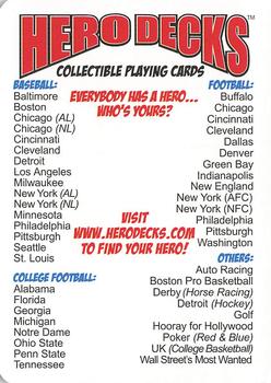 2008 Hero Decks Pittsburgh Steelers Football Heroes Playing Cards #NNO Hero Decks Front