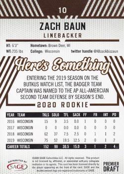 2020 SAGE HIT - Red #10 Zack Baun Back