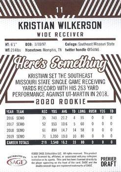 2020 SAGE HIT - Red #11 Kristian Wilkerson Back