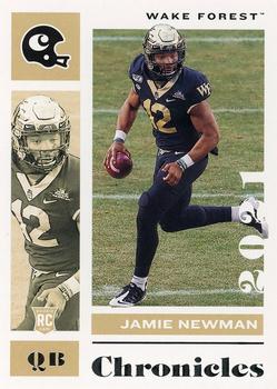 2021 Panini Chronicles Draft Picks #16 Jamie Newman Front