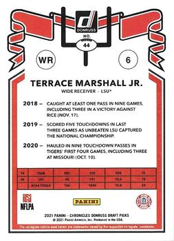 2021 Panini Chronicles Draft Picks #44 Terrace Marshall Jr. Back
