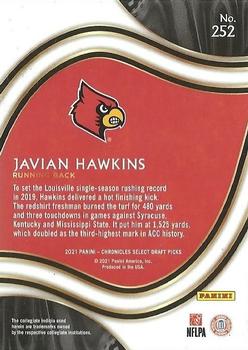 2021 Panini Chronicles Draft Picks #252 Javian Hawkins Back