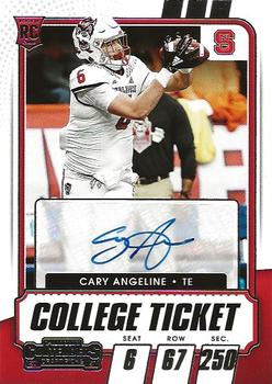 2021 Panini Contenders Draft Picks #175 Cary Angeline Front