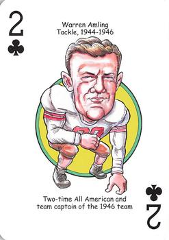 2016 Hero Decks Ohio State Buckeyes Football Heroes Playing Cards #2♣ Warren Amling Front