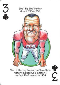2016 Hero Decks Ohio State Buckeyes Football Heroes Playing Cards #3♣ Jim Parker Front