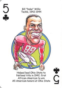2016 Hero Decks Ohio State Buckeyes Football Heroes Playing Cards #5♣ Bill Willis Front