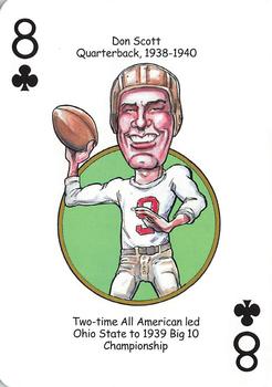2016 Hero Decks Ohio State Buckeyes Football Heroes Playing Cards #8♣ Don Scott Front