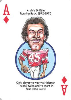 2016 Hero Decks Ohio State Buckeyes Football Heroes Playing Cards #A♦ Archie Griffin Front
