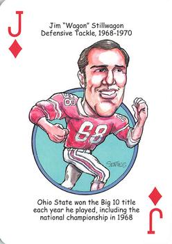 2016 Hero Decks Ohio State Buckeyes Football Heroes Playing Cards #J♦ Jim Stillwagon Front