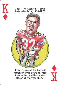 2016 Hero Decks Ohio State Buckeyes Football Heroes Playing Cards #K♦ Jack Tatum Front