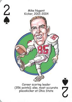 2016 Hero Decks Ohio State Buckeyes Football Heroes Playing Cards #2♠ Mike Nugent Front