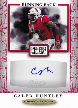 2021 SAGE Premier Draft - Autographs Red #A114 Caleb Huntley Front