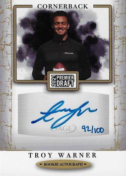 2021 SAGE Premier Draft - Autographs Gold #A155 Troy Warner Front