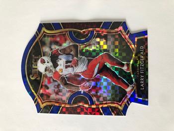 2020 Panini Select - Blue Prizm Die Cut #23 Larry Fitzgerald Front
