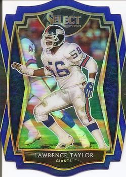 2020 Panini Select - Blue Prizm Die Cut #110 Lawrence Taylor Front