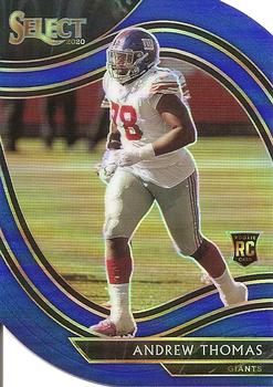 2020 Panini Select - Blue Prizm Die Cut #387 Andrew Thomas Front