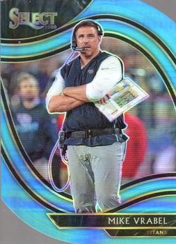2020 Panini Select - Light Blue Prizm Die Cut #335 Mike Vrabel Front