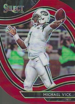 2020 Panini Select - Red Prizm Die Cut #317 Michael Vick Front
