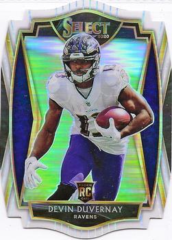 2020 Panini Select - White Prizm Die Cut #177 Devin Duvernay Front