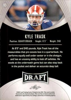 2021 Leaf Draft - Gold #05 Kyle Trask Back