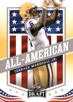 2021 Leaf Draft - Gold #40 Terrace Marshall Jr. Front