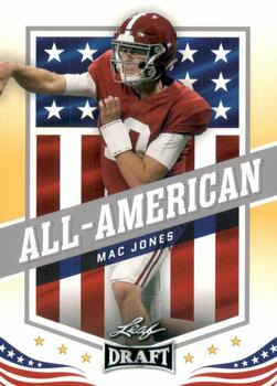 2021 Leaf Draft - Gold #46 Mac Jones Front
