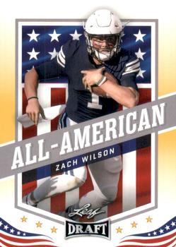 2021 Leaf Draft - Gold #48 Zach Wilson Front