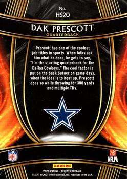 2020 Panini Select - Hot Stars #HS20 Dak Prescott Back