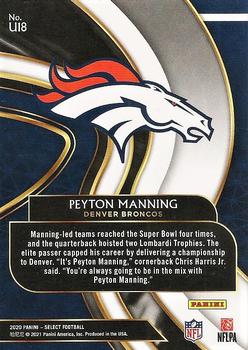 2020 Panini Select - Unbreakable #U18 Peyton Manning Back