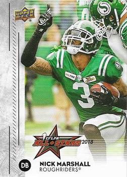 2018 Upper Deck CFLPA All-Stars #AS-21 Nick Marshall Front