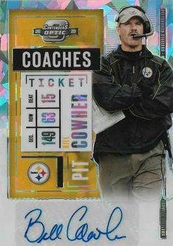 2020 Panini Contenders Optic - Coaches Ticket Autographs Cracked Ice #CTA-BCO Bill Cowher Front