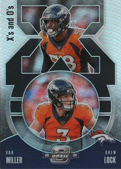 2020 Panini Contenders Optic - Xs and Os #XO9 Drew Lock / Von Miller Front