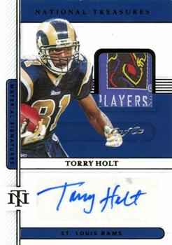 2020 Panini National Treasures - Material Signatures Prime Black #MS-TH Torry Holt Front