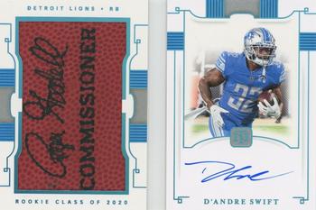 2020 Panini National Treasures - Rookie Jumbo Prime Signatures Booklet Football #RJB-DS D'Andre Swift Front