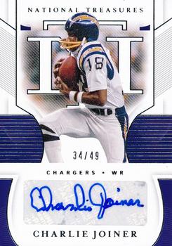 2020 Panini National Treasures - Signatures #S-CJ Charlie Joiner Front