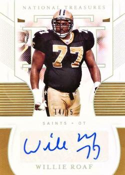 2020 Panini National Treasures - Signatures Holo Silver #S-WR Willie Roaf Front