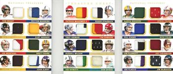 2020 Panini National Treasures - Treasure Chest Prime #TC-SBQB 24 Super Bowl QB'S Jersey Cut Card Multi-Team Front