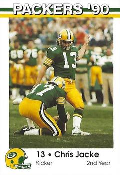 1990 Green Bay Packers Police - 1st State Bank of New London and Clintonville #3 Chris Jacke Front