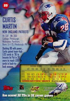 1997 Stadium Club - Promos #20 Curtis Martin Back